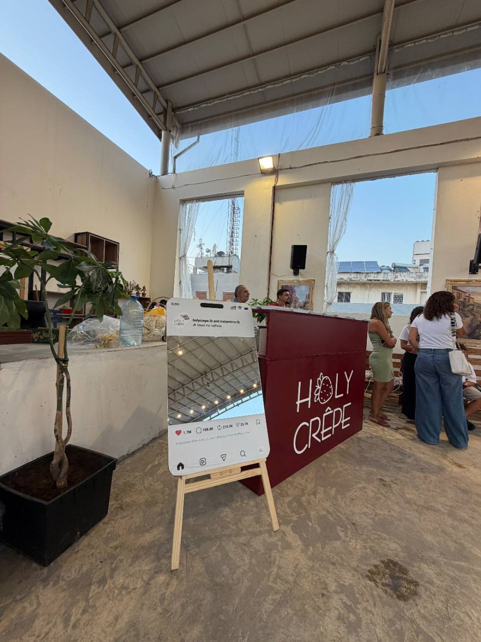 Holy Crepe serving guests at an event